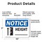 Signmission Height _, 10 in W x Rectangle, Plastic OS-2PACK-NS-P-710-L-13452 - alternate 2